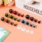 160pcs Colorful Resin Safety Eyes for Amigurumi with Washers – 10/12/16/18mm for Crochet Dolls, Plush Toys, DIY Crafts, and Halloween Decorations